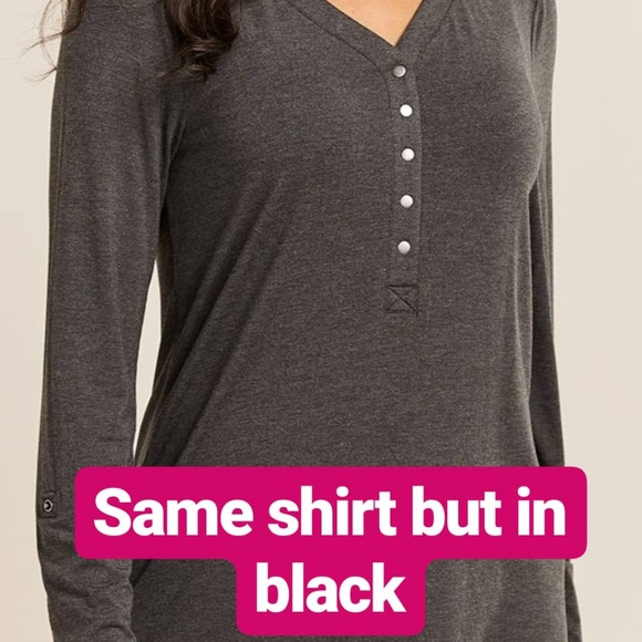 Thyme Maternity Jersey Maternity/Nursing Top - Picture 1 of 8